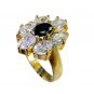 Riyo Cz Wholesale Gold Plated Engagement Ring Sz 7 Gprmucz7-116050