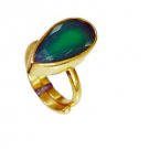 Riyo Green Onyx 18 Kt Y.G. Plated Wedding Ring Jewelry Sz 6 Gprgon6-30073