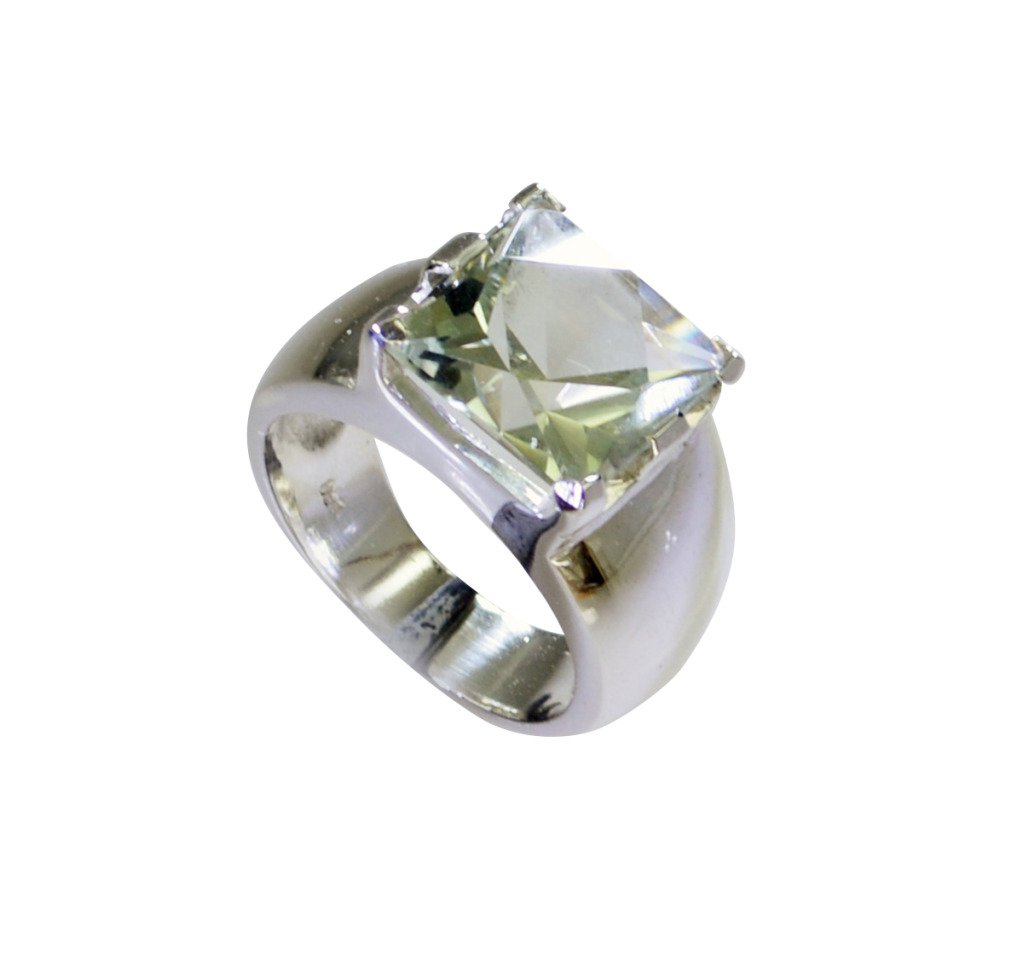 Riyo Green Amethyst Silver Jewelry Supply Promise Ring Sz 7.5 Srgam7.5-28063