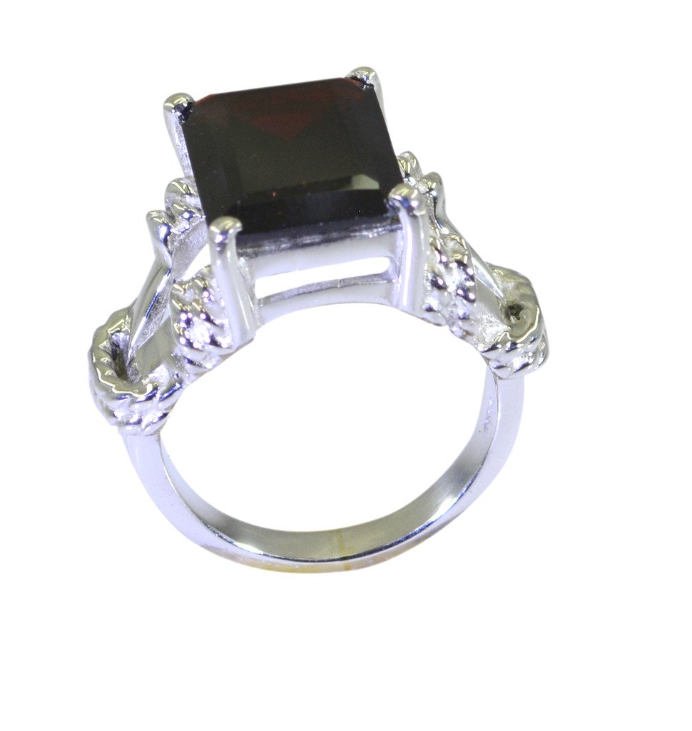 Riyo Red Garnet 925 Solid Sterling Silver Shimmering Ring Srgar70-26254