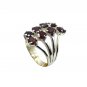 Riyo Red Garnet 925 Solid Sterling Silver Sophisticated Ring Srgar90-26253