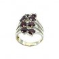 Riyo Red Garnet 925 Solid Sterling Silver Sophisticated Ring Srgar90-26253