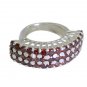 Riyo Garnet 92.5 Solid Silver Wedding Bands Jewelry Sz 7.5 Srgar7.5-26089