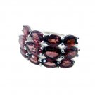 Riyo Garnet Contemporary Handmade Bridal Rings Sz 7 Srgar7-26149