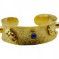 Riyo   Gemstone  18kt Gold Plated Long Lasting Bangle W 0.75in Gpbmul-52013