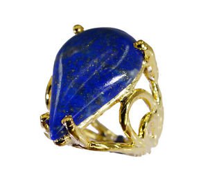 Riyo Lapis Lazuli 18.Kt Gold Platings Birthstones Ring Sz 5 Gprlla5-44047