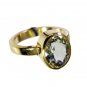 Green Amethyst 18.Kt Gold Platings Sports Ring