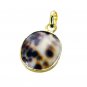 Riyogems Cowrie Shell 18kt Gold Platings Bead Pendant L 1.5in Gppcsh-16003