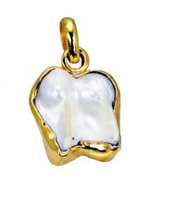 Riyogems Shell Pearl 18kt Gold Plated Dome Pendant L 1.5in Gppshe-72012