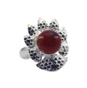 Riyo   Gemstone Alloy Silver Graceful Ring Aspr85-0029