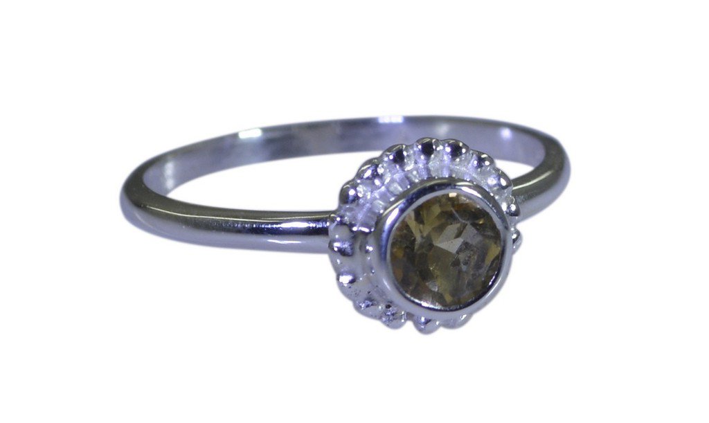 Riyo Yellow 925 sterling silver Citrine  Ring cute cheap jewelry online store SR