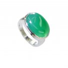 Riyo Green Onyx Old Silver Jewelry Finger Armor Ring Sz 7 Srgon7-30003