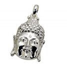 Riyo Plain Asian Silver Jewellery J-Hoop Pendant L 1.5in Sppla-120047