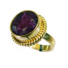 Riyo Indi Ruby Wholesale Gold Plate Class Ring Sz 6 Gpriru6-34044