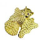 Riyo   Gemstone  18kt Gold Plated Bat Ring Gprbat65-130004