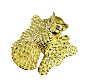 Riyo   Gemstone  18kt Gold Plated Bat Ring Gprbat65-130004