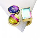 Riyo  Turquoise Gold Plated India Classic Day Rings Sz 7 Gprmul7-52076