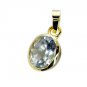 Riyogems Green Amethyst Jewellery Gold Plated Bangle Pendants L 1.2in Gppgam-280