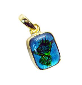 Riyogems Dichroic Glass Gold Plate Manufacturer Star Pendants L 1.2in Gppdgl-220