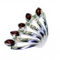 Riyo Red Garnet 925 Solid Sterling Silver Solid Ring Srgar90-26251