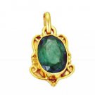 Riyogems Indi Emerald 18kt Y.G. Plated Graduated Pendant L 1.2in Gppiem-32035
