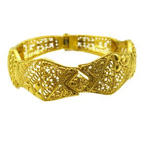 Riyo A Plain  18kt Gold Plated Stylish Bangle W 0.75in Gppban-120033