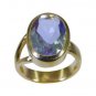 Riyo Blue Gold Plated Alexandrite CZ Ring exquisite costume jewelry online stor