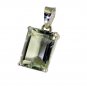 Riyo Green Amethyst Silver Jewelry Formal Pendant L 1.2in Spgam-28010