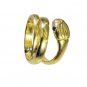 Riyo   Gemstone  18kt Gold Plated Snake Ring Gprsna70-290005
