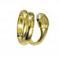 Riyo   Gemstone  18kt Gold Plated Snake Ring Gprsna70-290005