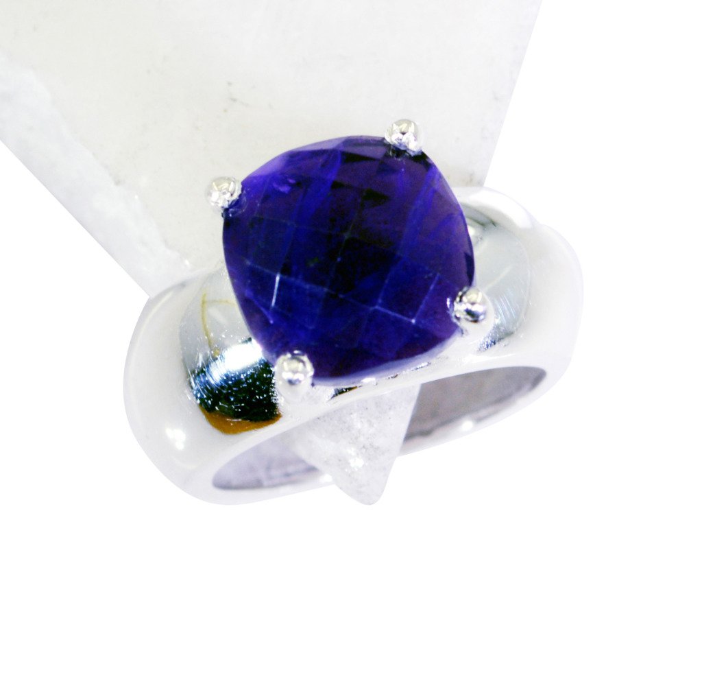 Riyo Amethyst Asian Silver Jewellery Unique Ring Jewelry Sz 8 Srame8-2125