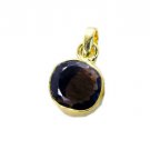 Riyogems Smoky Quartz Gold Plated Online Love Pendants L 1.2in Gppsqu-76019