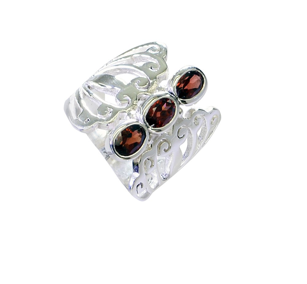 Riyo Garnet Modern Silver Jewelry Indian Sz 7 Srgar7-26246