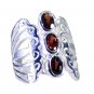 Riyo Garnet Modern Silver Jewelry Indian Sz 7 Srgar7-26246