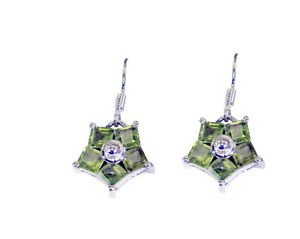 Riyo Peridot Real Silver Jewellery Earring Silver L 1.3in Seper-58055