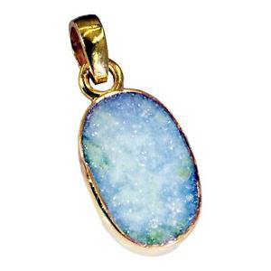 Riyogems Druzy Drusy Gold Plated Jewelry Knot Pendants L 1.2in Gppdru-24021