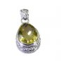 Riyo A Lemon Quartz 925 Solid Sterling Silver Snag Free Pendant L 1.5in Splqu-46