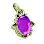 Riyogems Dichroic Glass 18-Kt Y Gold Plating Heart Pendant L 1.2in Gppdgl-22048