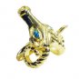 Riyo Blue Topaz Cz 18k Y.G. Plated Ecclesiastical Ring Sz 8 Gprbtcz8-92084