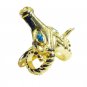 Riyo Blue Topaz Cz 18k Y.G. Plated Ecclesiastical Ring Sz 8 Gprbtcz8-92084