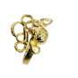 Riyo A Plain  18kt Gold Plated Octopus Ring Gproct65-250002