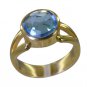 Riyo Blue Gold Plated Blue Topaz CZ Ring drop-dead gemstone jewelry wholesale G