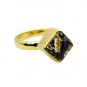 Riyo Lemon Quartz Gold Plated Designs Class Ring Sz 7 Gprlqu7-46007