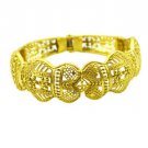 Riyo A Plain  18kt Gold Plated Smoky Bangle W 0.5in Gppban-120012