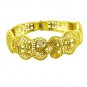 Riyo A Plain 18kt Gold Plated Smoky Bangle W 0.5in Gppban-120012