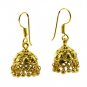 Riyogems A Plain Copper 18kt Gold Plated One Of A Kind Earring L 1.25in Gpejhu-1