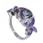 Riyo Mystic Quartz Silver Friendship Jewelry Couple Ring Silver Sz 7 Srmqu7-5400