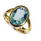 Riyo Blue Topaz Cz 18kt Y Gold Fashion Wedding Bands Sz 8.5 Gprbtcz8.5-92073