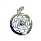 Riyo Green Amethyst Dark Silver Jewelry  Strand Pendant L 1.2in Spgam-28034