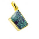 Riyogems Turquoise 18 C Gold Plating Ballerina Pendants L 2.1in Gpptur-82056